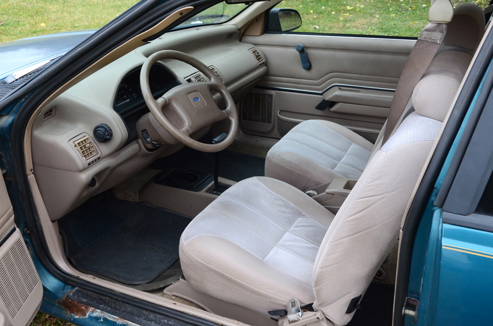 Aqua 1993 Ford Tempo GL Coupe