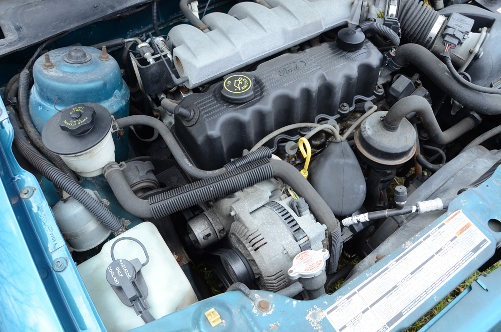 Aqua 1993 Ford Tempo GL Coupe