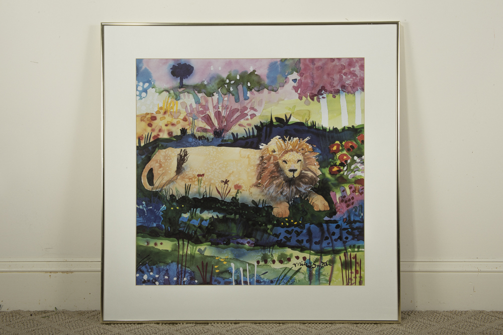 Pair of Framed Mike Smith Prints