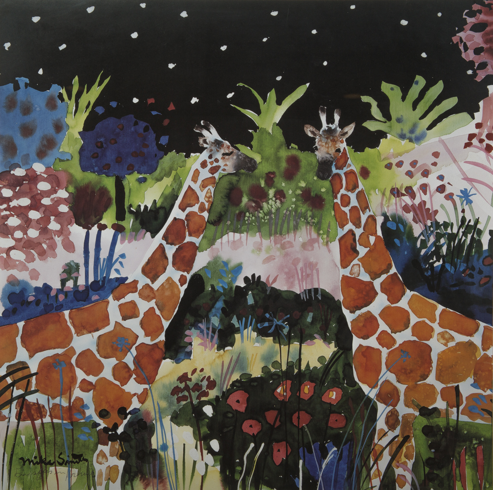 Pair of Framed Mike Smith Prints