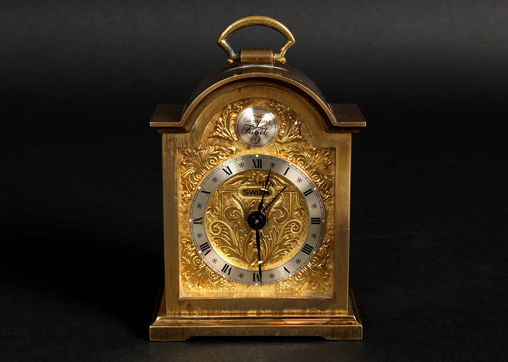 Swiza Sheffield Tempus Fugit Miniature Carriage Clock