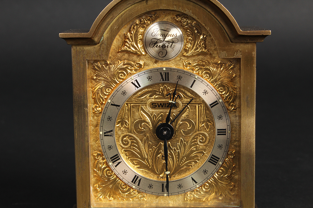 Swiza Sheffield Tempus Fugit Miniature Carriage Clock