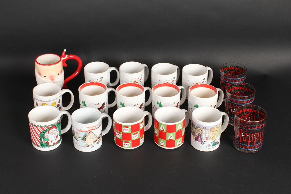Assortment of Christmas Mugs