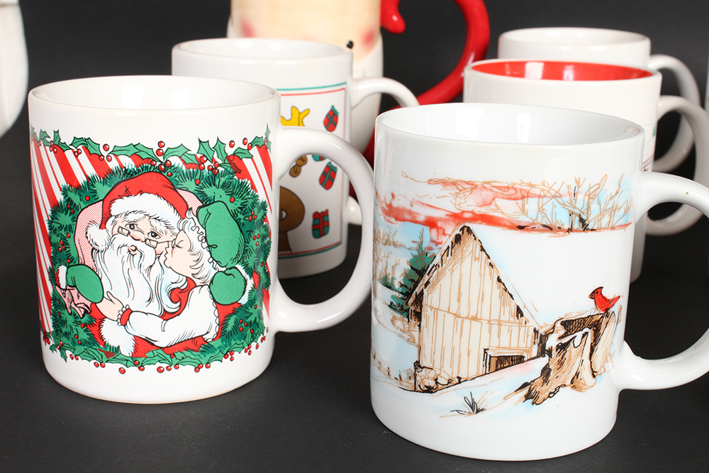 Assortment of Christmas Mugs