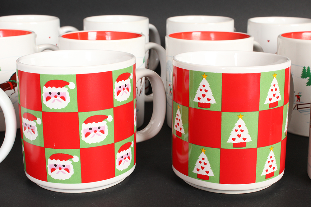 Assortment of Christmas Mugs