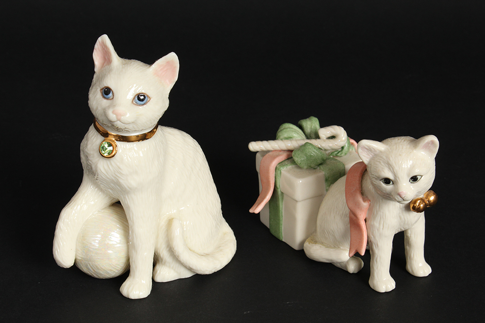 Clowder of Porcelain Cats