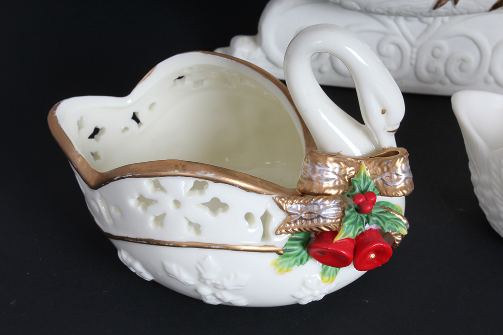 Assortment of Decorative Swans