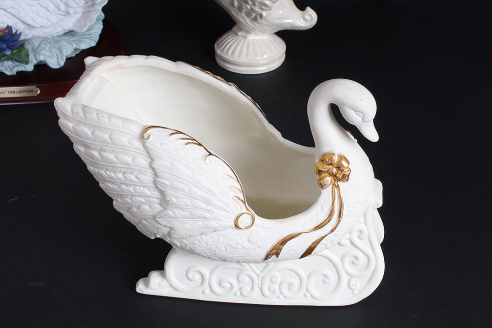 Assortment of Decorative Swans