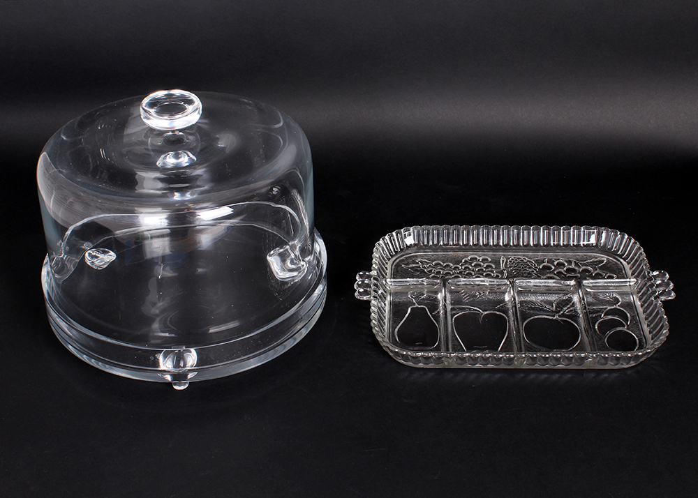 Glass Cake Stand and Serving Tray