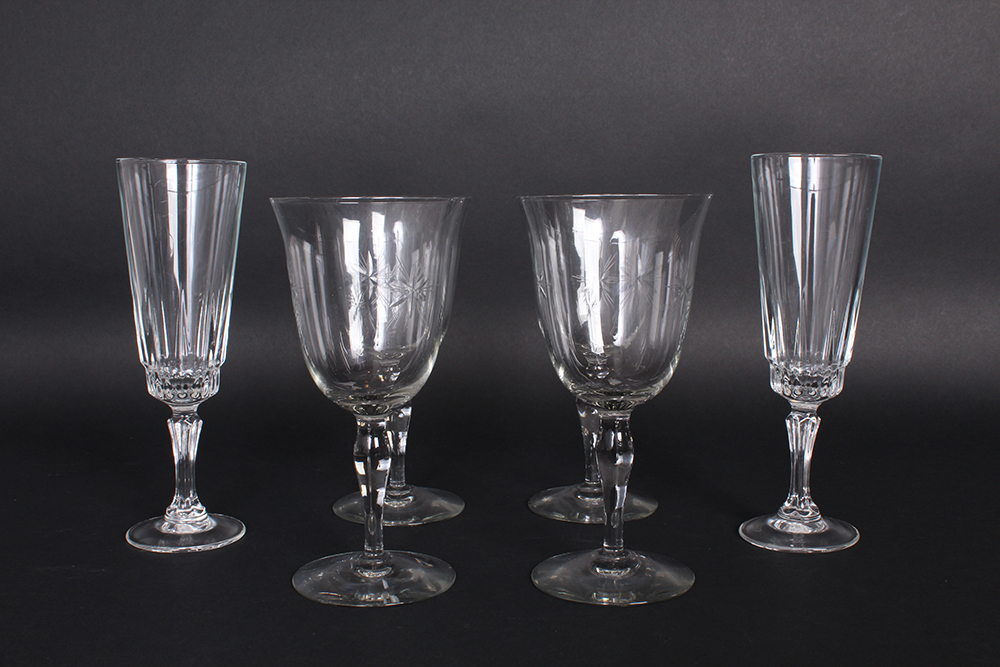 Selection of Stemmed Glassware