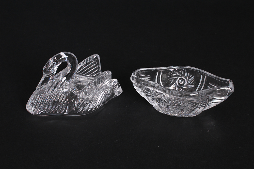 Assortment of Decorative Crystal Home Decor