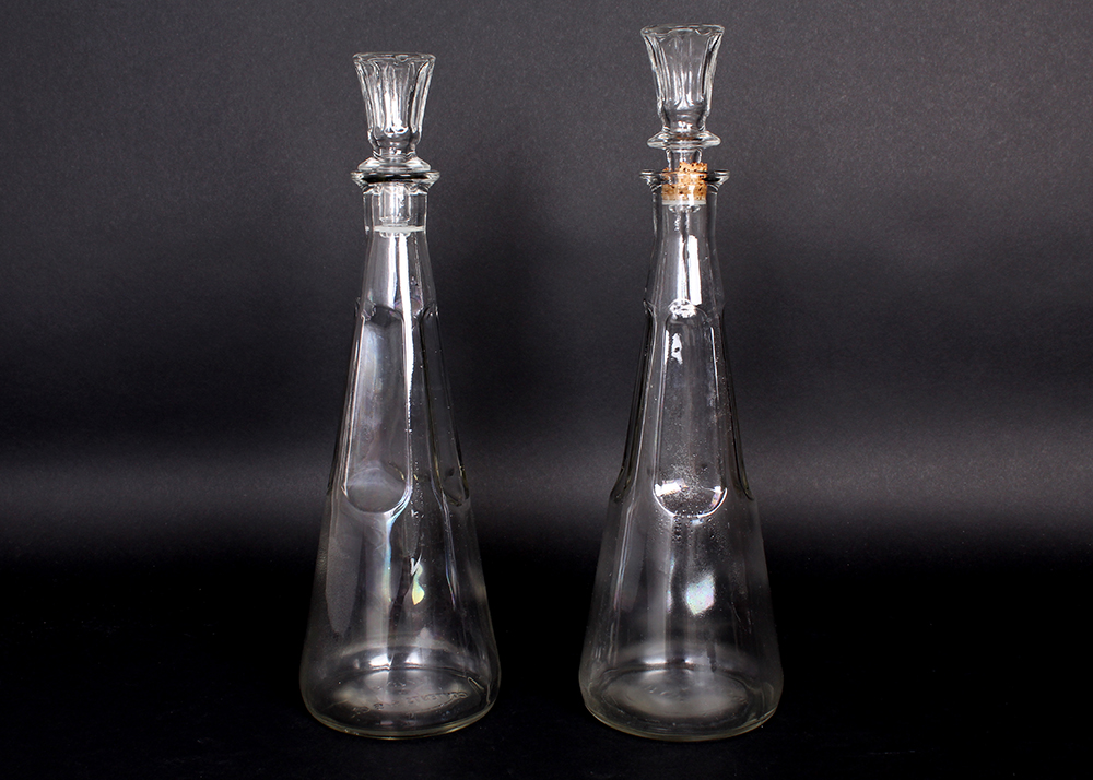 Pair of Glass Decanters