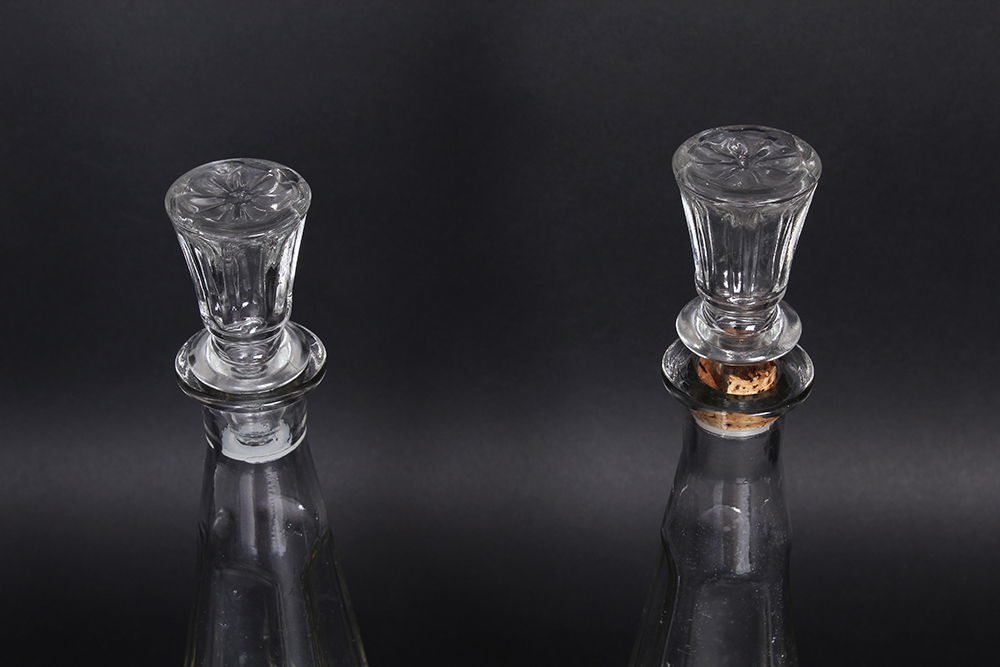 Pair of Glass Decanters