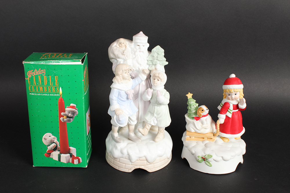 Assortment of Christmas Themed Decor