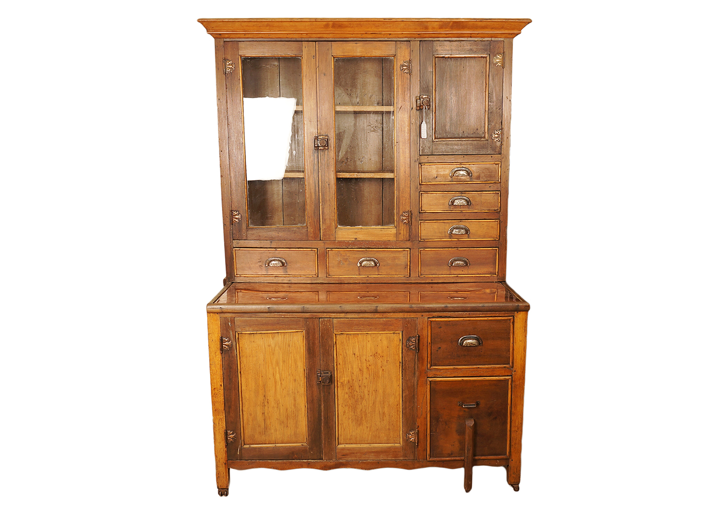 Antique Country Kitchen Cupboard with Copper Work Surface