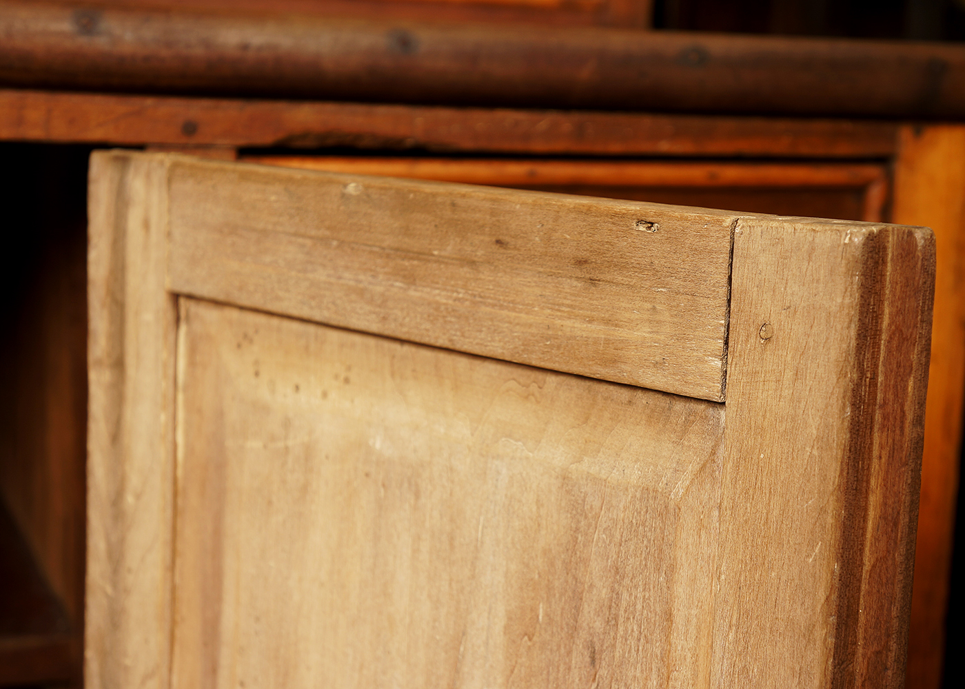 Antique Country Kitchen Cupboard with Copper Work Surface