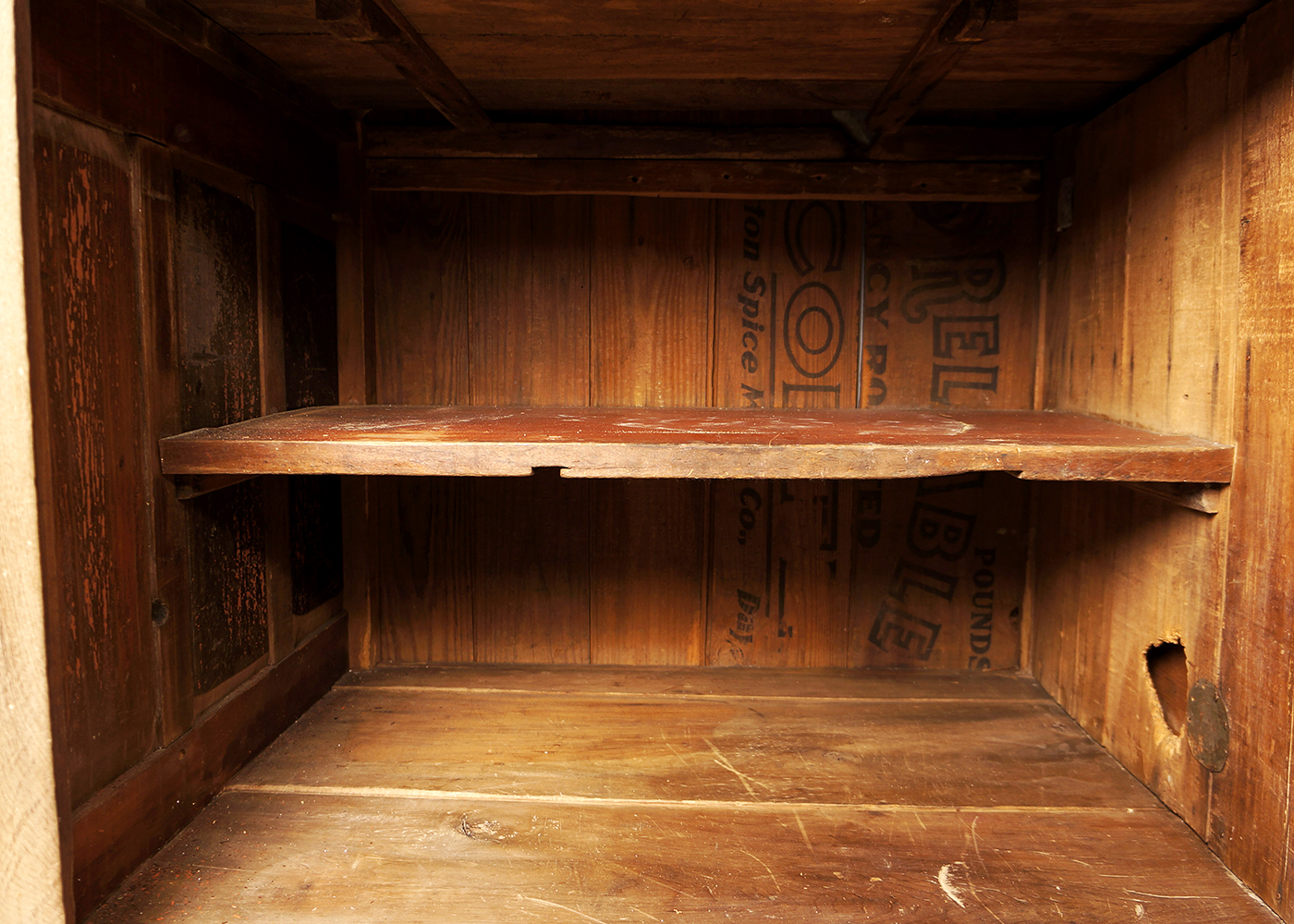 Antique Country Kitchen Cupboard with Copper Work Surface