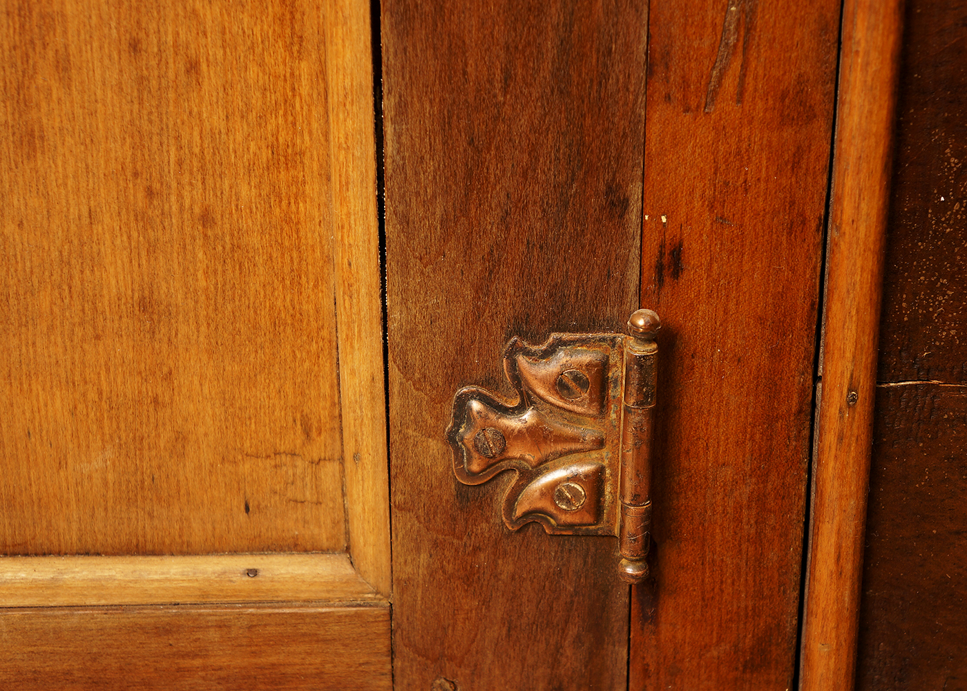Antique Country Kitchen Cupboard with Copper Work Surface