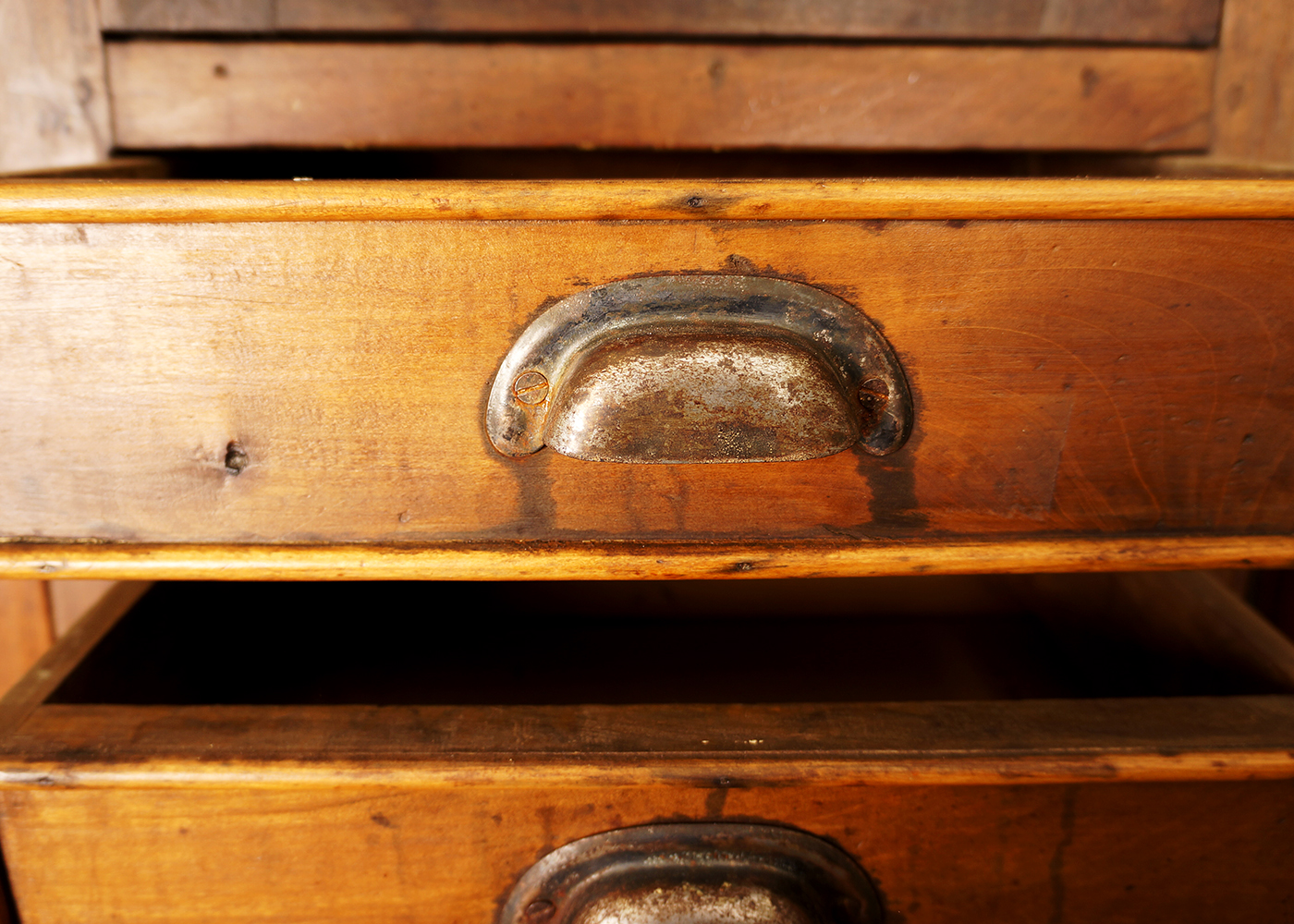 Antique Country Kitchen Cupboard with Copper Work Surface