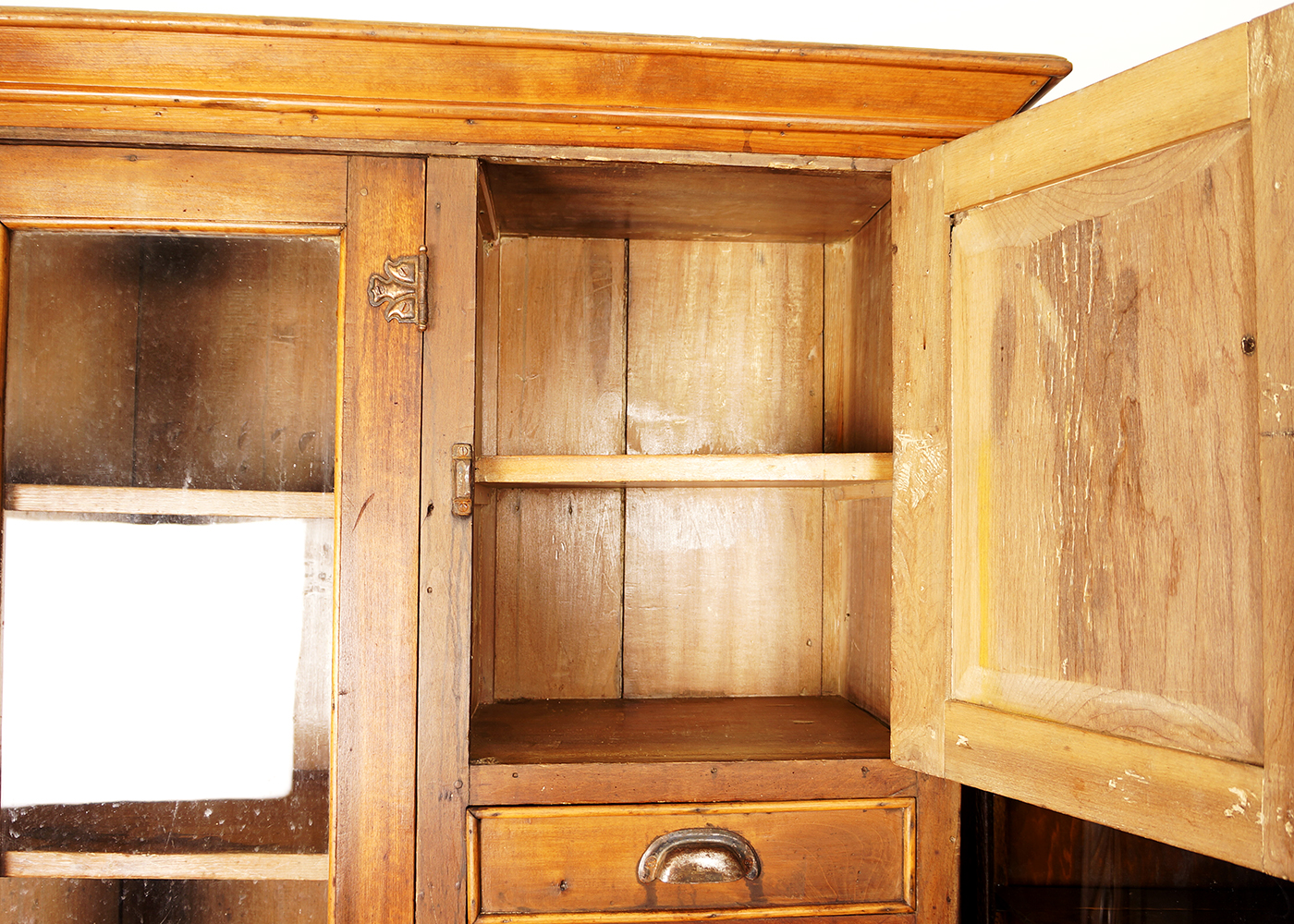 Antique Country Kitchen Cupboard with Copper Work Surface
