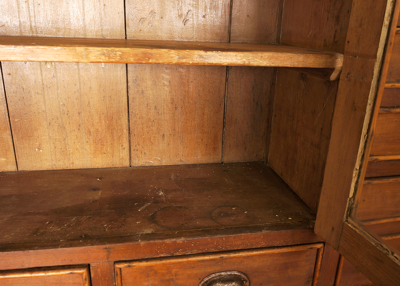 Antique Country Kitchen Cupboard with Copper Work Surface