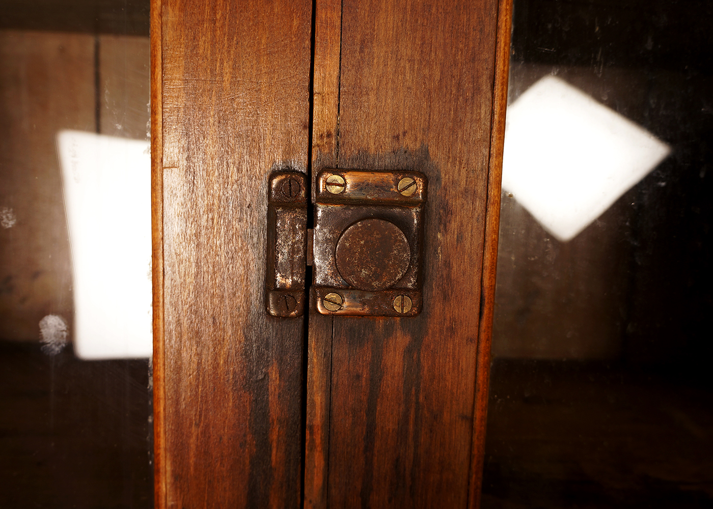 Antique Country Kitchen Cupboard with Copper Work Surface