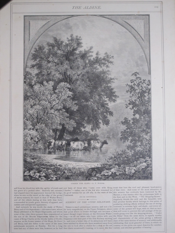 Bookplate Engravings from "The Aldine" Newspaper