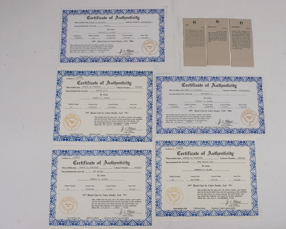 Santa Tom Clark Gnome Figurines