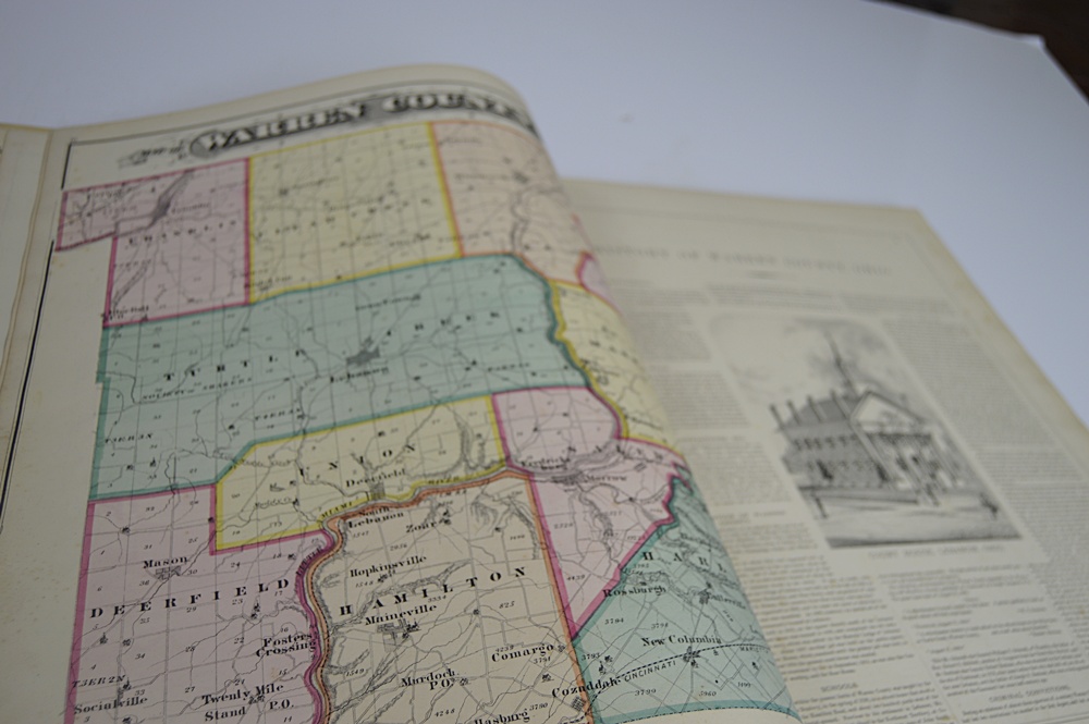 1875 New Historical Atlas of Warren County, Ohio Atlas