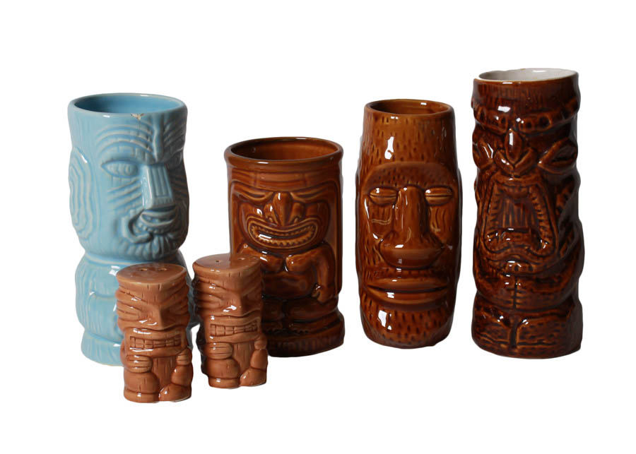 Collection of Island Totem Pole Jars