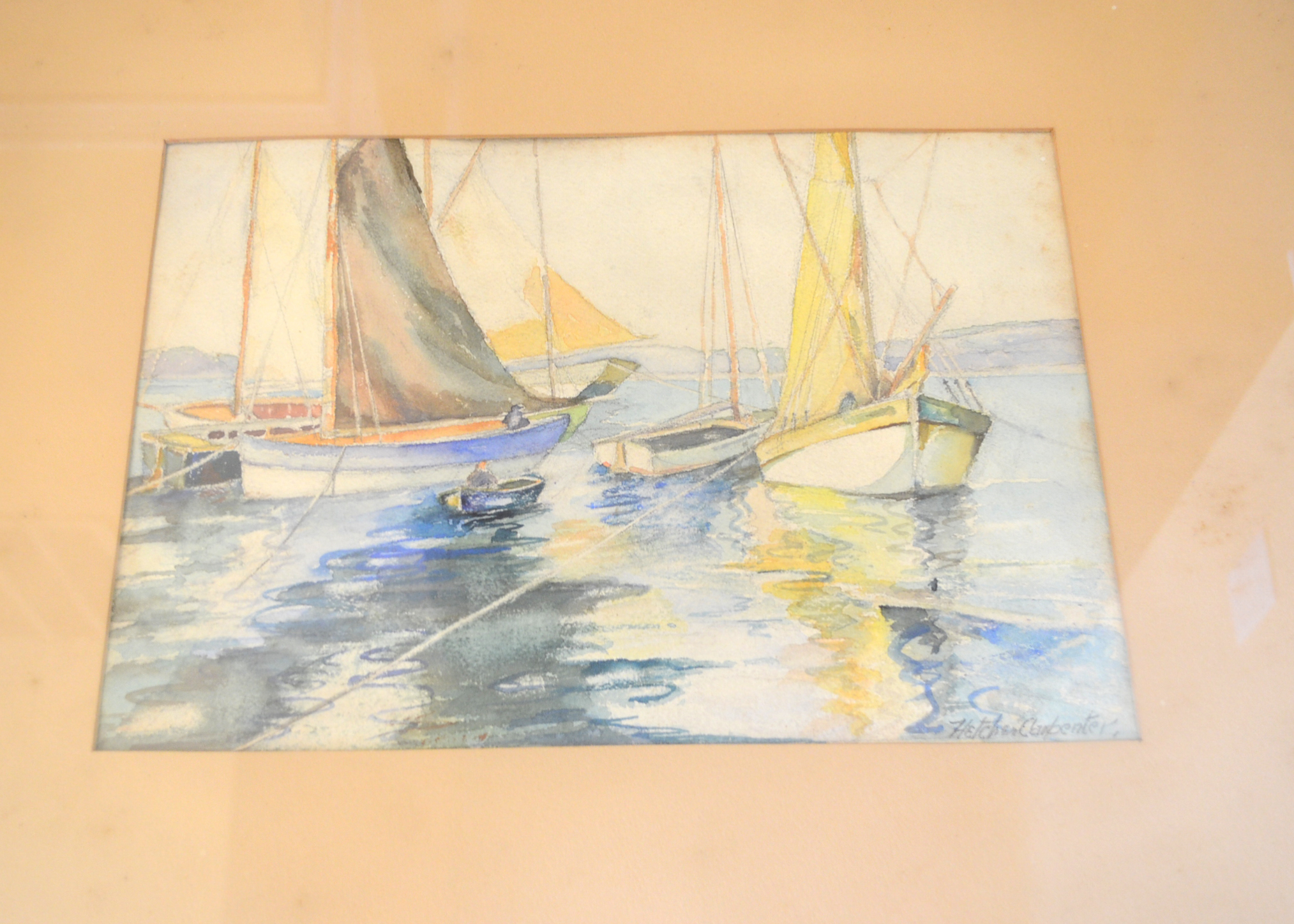 Vintage Fletcher Carpenter Watercolor