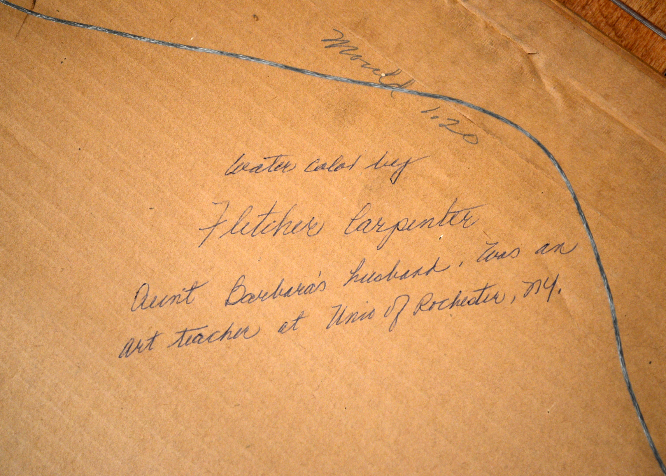 Vintage Fletcher Carpenter Watercolor