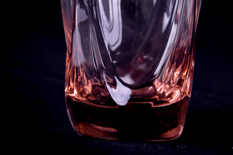 Set of Seven Salmon Pink Drinking Glasses