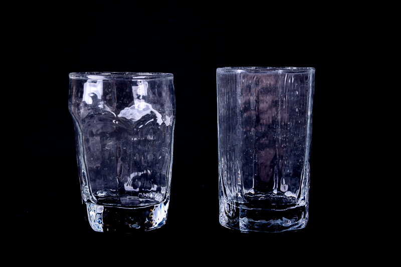 Collection of Textured Pressed Drinking Glasses