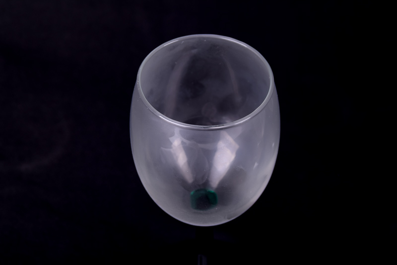 Set of Twelve Green Stemmed Wine Glasses