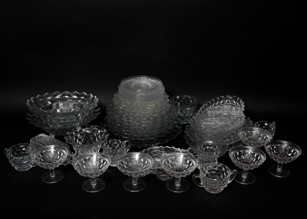 Large Fostoria Glass Assortment