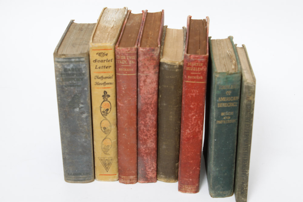 Vintage Book Assortment including The Scarlet Letter and More
