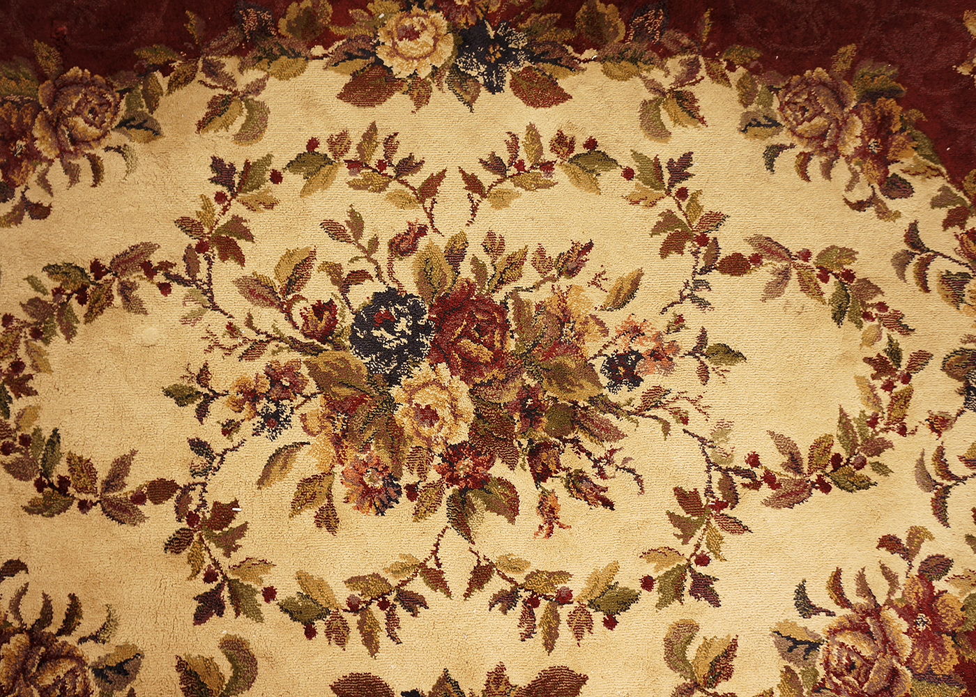 Grand Legacy Cameo Rose Burgundy Area Rug