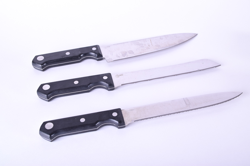 Grilling Tools and Farberware Knife set