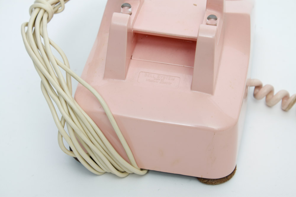 Vintage Pink Telephone Pair