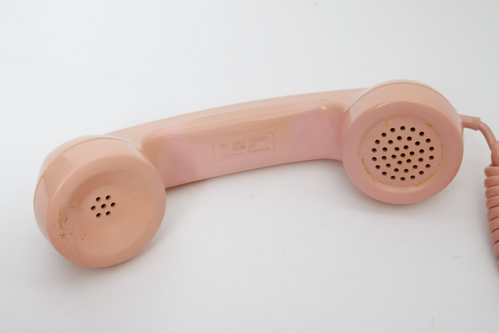 Vintage Pink Telephone Pair
