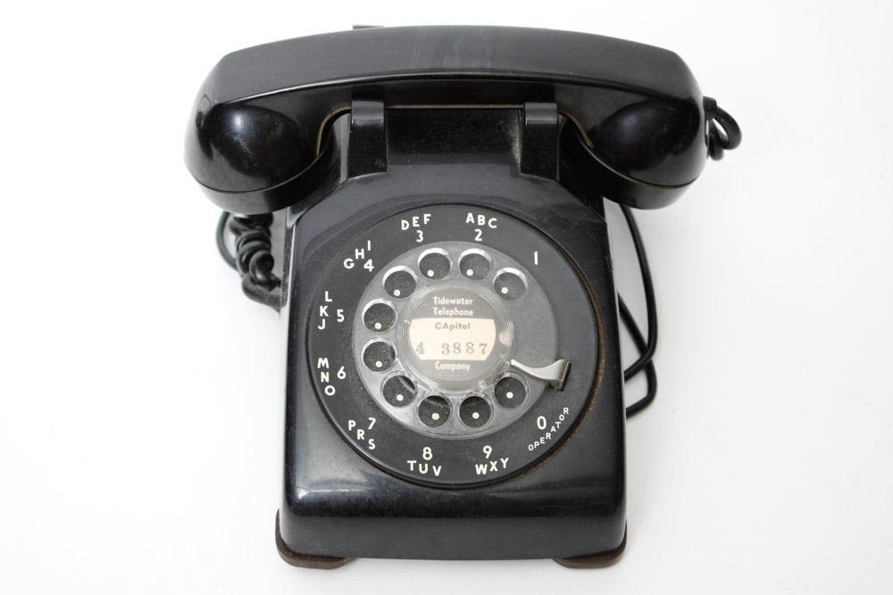 Vintage Black Rotary Phones