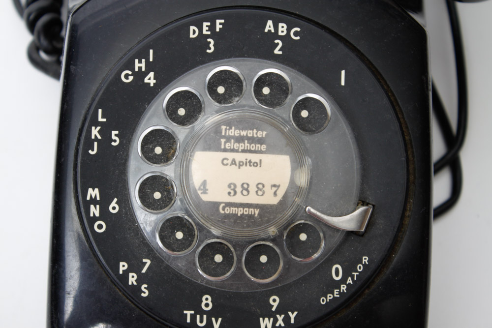 Vintage Black Rotary Phones