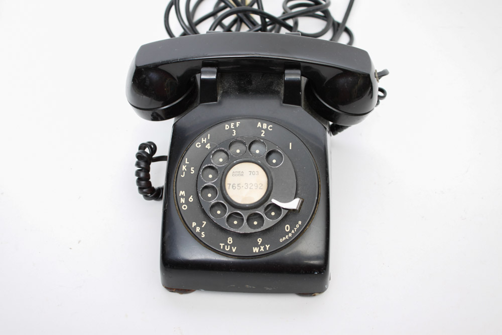 Vintage Black Rotary Phones