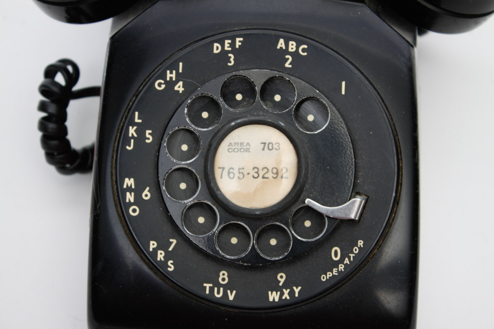 Vintage Black Rotary Phones