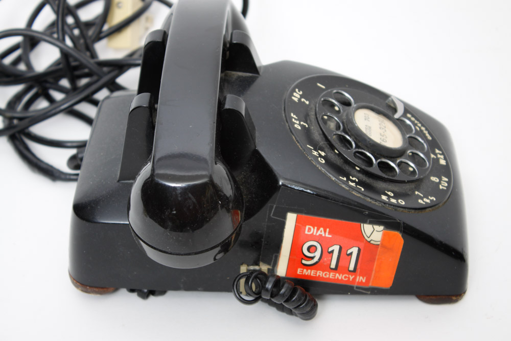 Vintage Black Rotary Phones