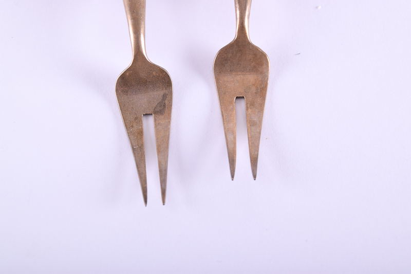 Pair of Vintage Siam Bronze Collection Forks
