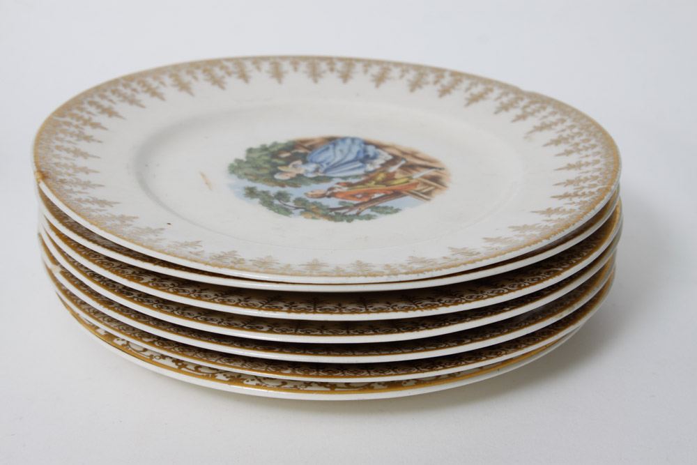 George and Martha Washington and D.C. Plate Collection