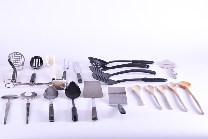 Twenty-One Piece Collection of Kitchen Utensils