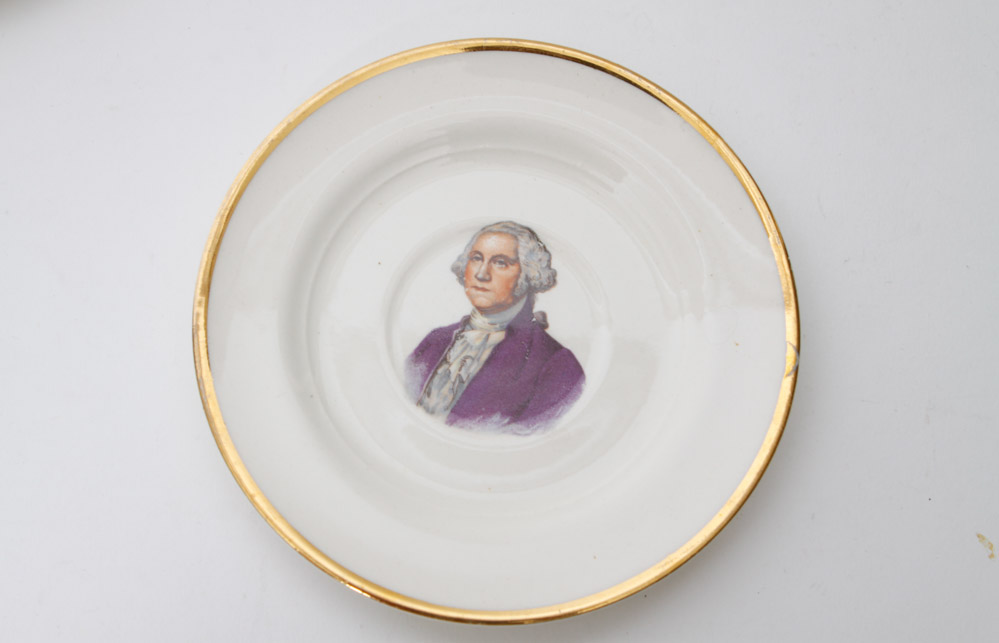 George and Martha Washington and D.C. Plate Collection